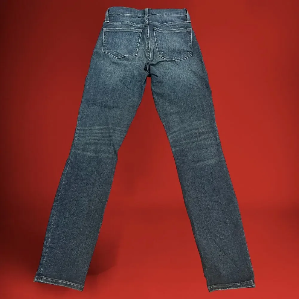 J. Crew Skinny Jeans Denim 9” Toothpick Re-Imagined Size 24 Dark Wash Y2K 90's